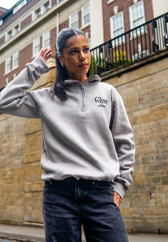 Essential Quarter Zip - Grey
