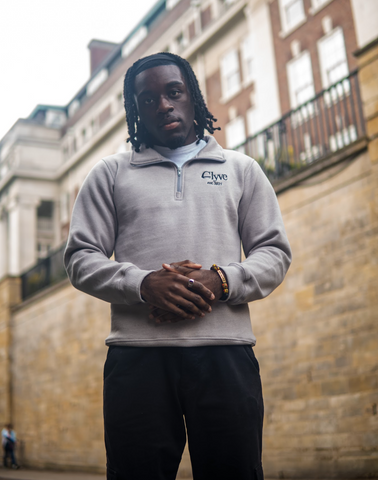 Essential Quarter Zip - Grey
